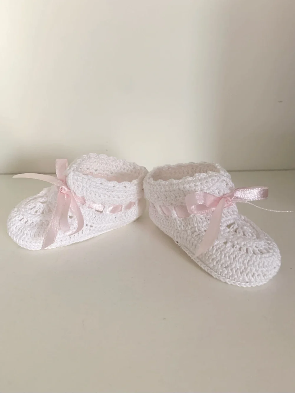 Vintage Crochet baby booties.